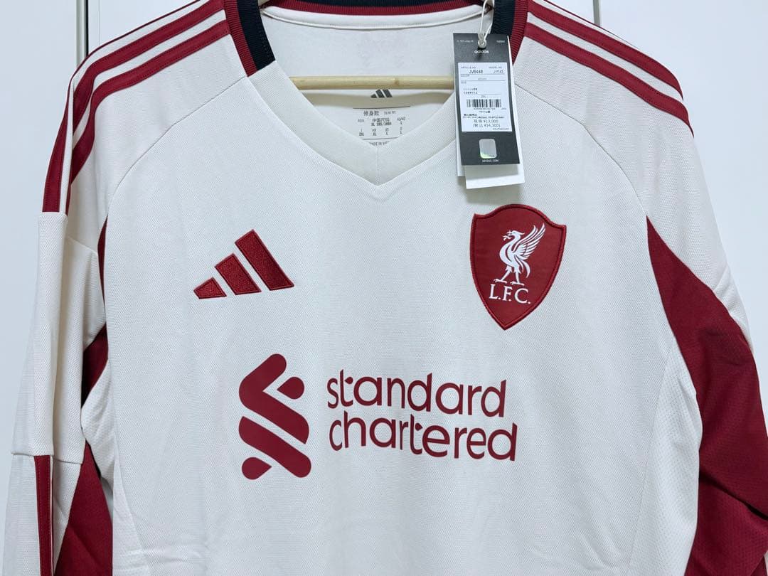 リバプール 25-26 アウェイ ユニフォーム アディダス 長袖 2XL