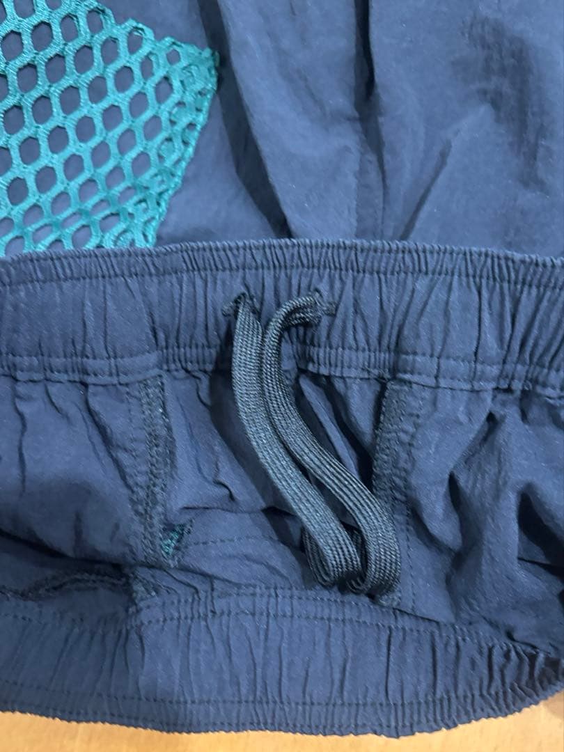 BUDO big mesh shorts☆ブラックグリーン☆XSサイズ