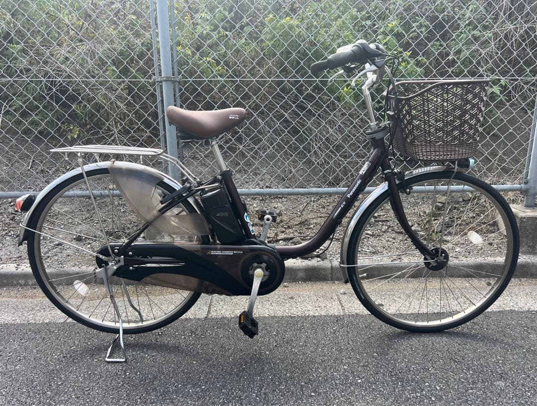 Panasonic新基準電動アシスト自転車程度の良いバッテリー付き関東圏配送可能