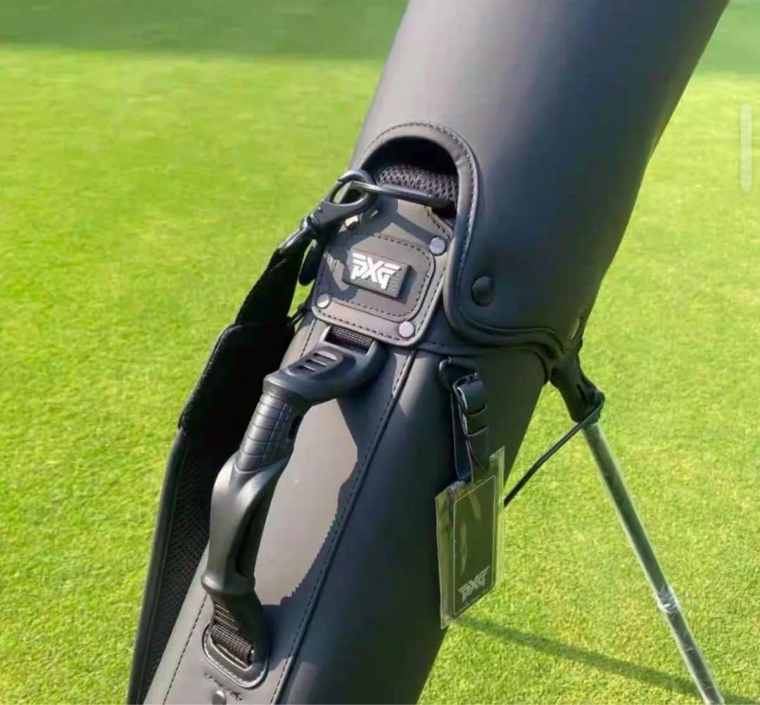 PXG ラウンドバッグ セルフスタンドバッグ ハーフキャディバッグ ブラック