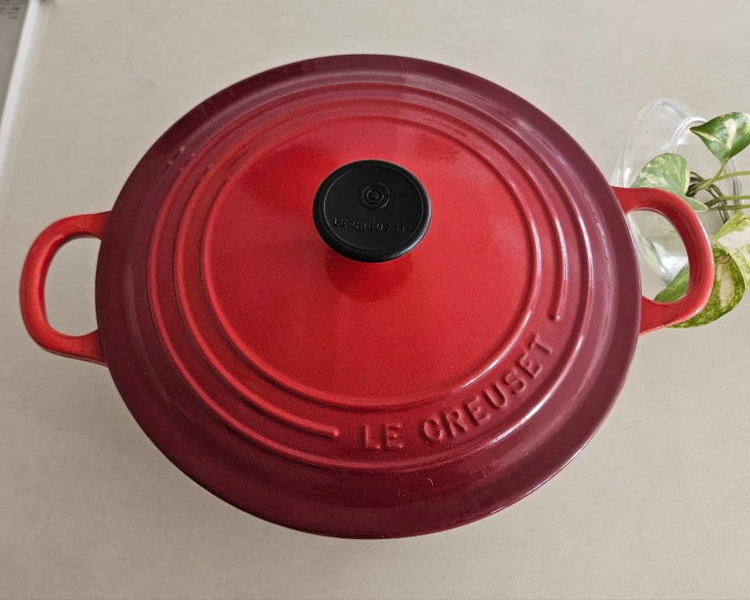 k*a様 LE CREUSET レッド 両手鍋