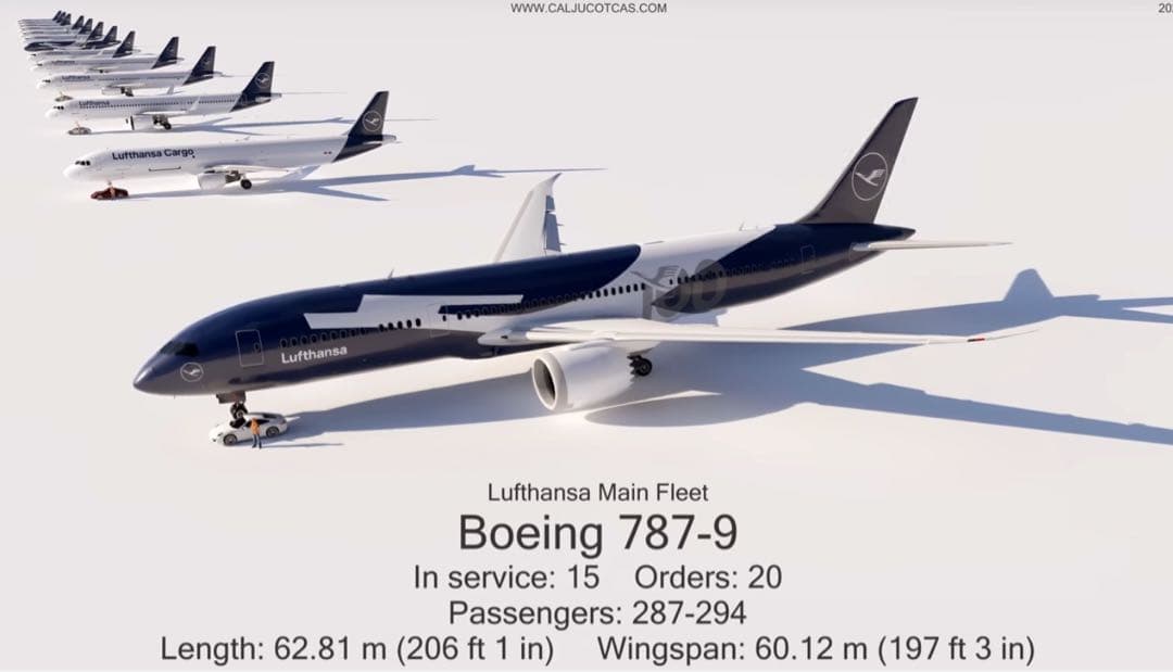 100周年塗装 Lufthansa B787 1/130 43cm 合金レジン