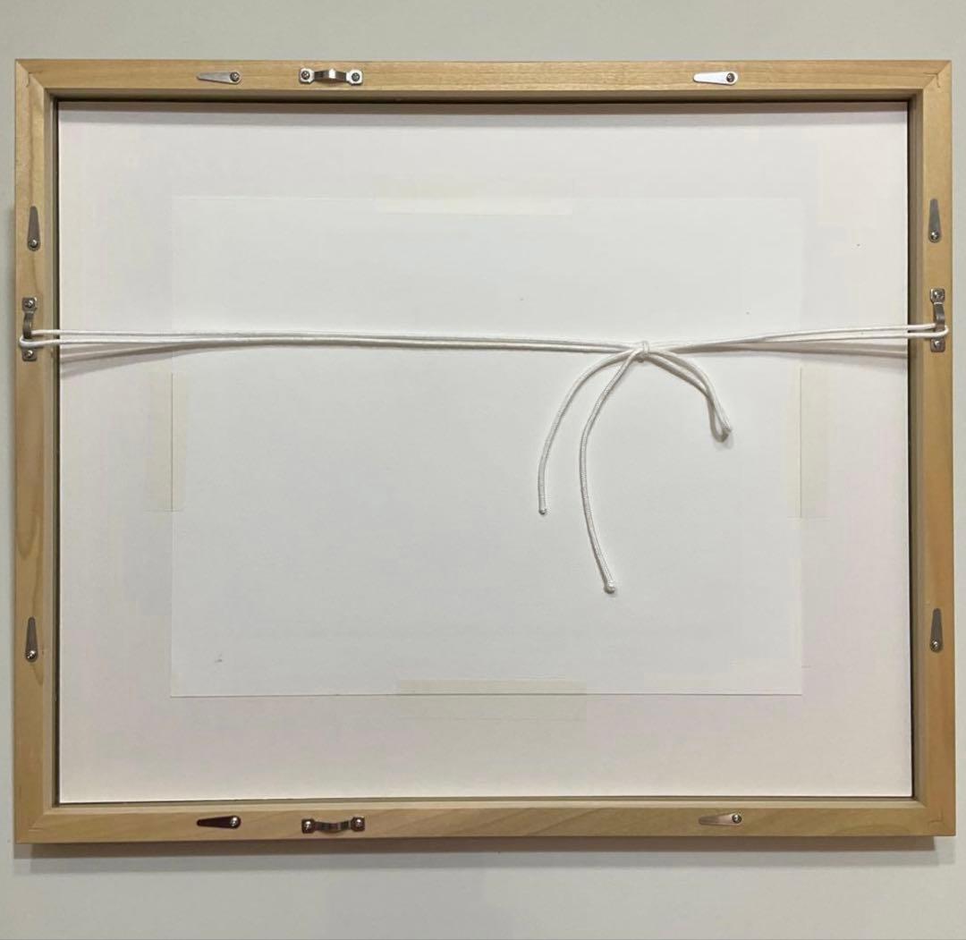 絵画・額縁・版画・シルクスクリーン・赤富士しあわせ・金箔・美術品・インテリア