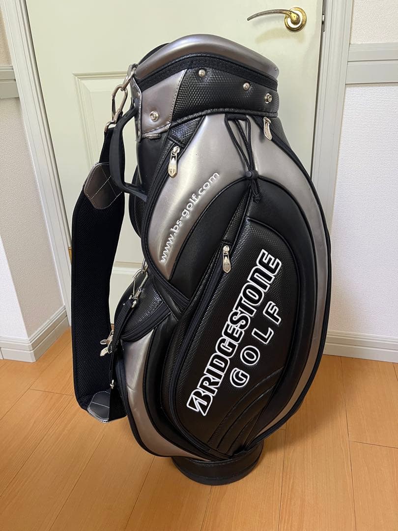 ブリヂストン 流線型 CBG517 ゴルフバッグ 黒/銀