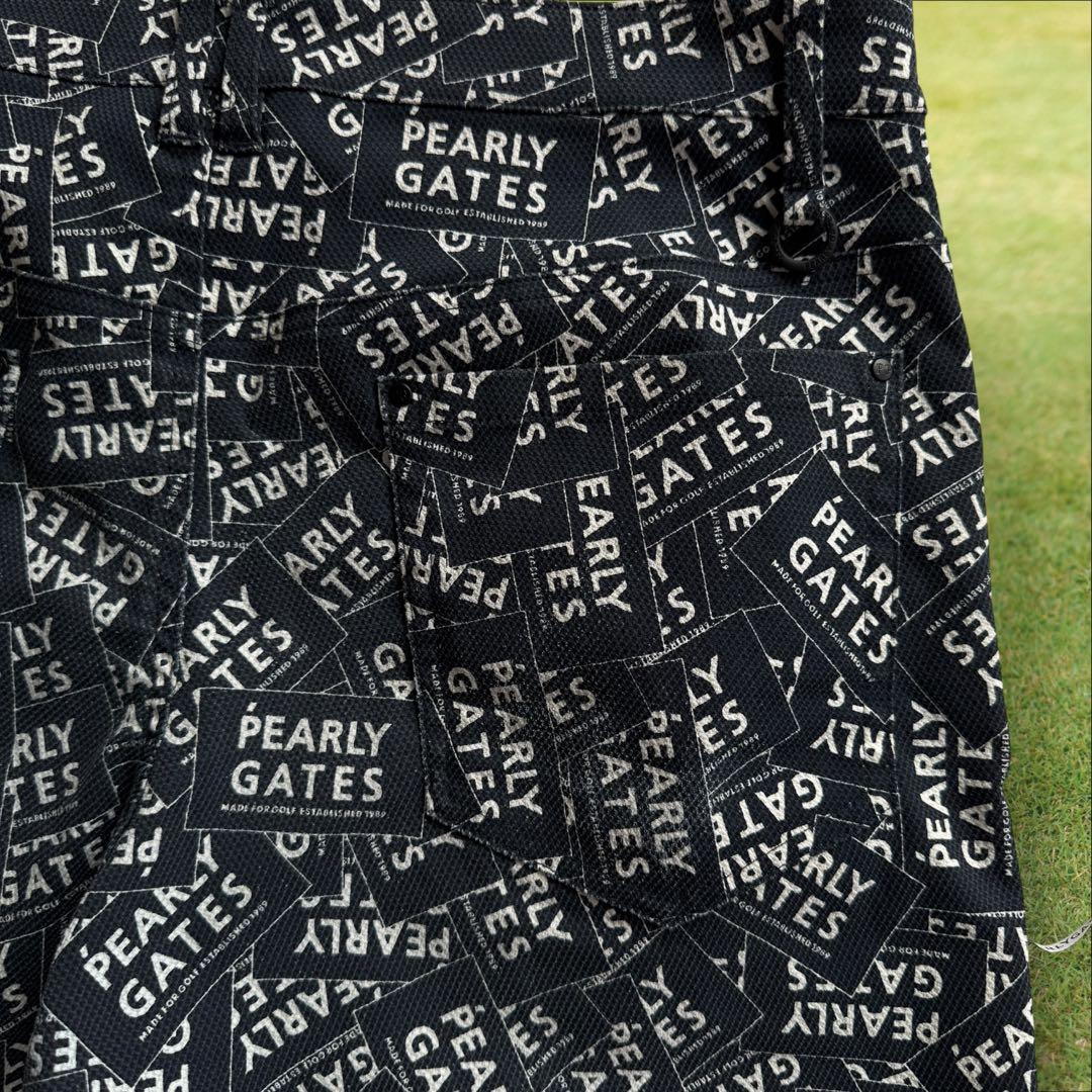 美品　パーリーゲイツ　ハーフパンツ　短パン　紺　ネイビー　総柄　6 XL