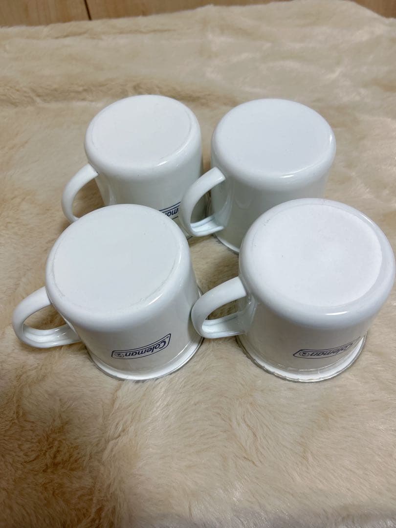 コールマン　食器セット エナメルディッシュウェアセット 収納ケース付　ホワイト