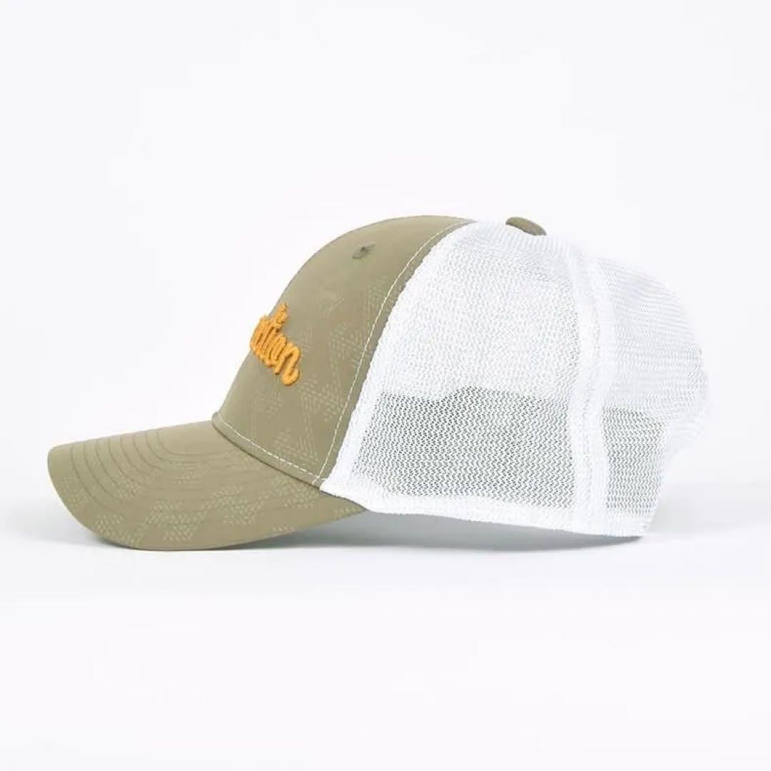 レザレクション GMエンボスメッシュキャップ / カーキBE12CAP03