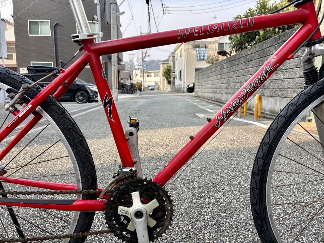 ビンテージクロモリMTB スペシャライズドOLD MTB タイヤ前後新品 難あり