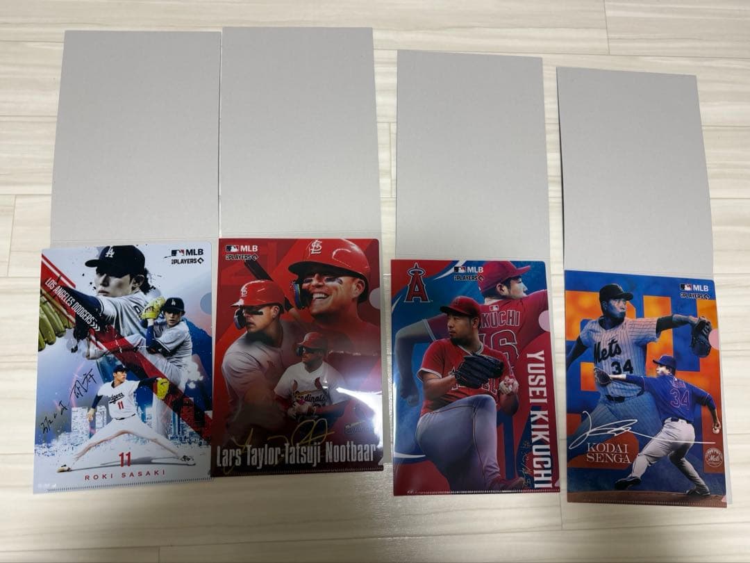 MLBクリアファイルコレクション　フラットガシャポン　全12種　コンプリート
