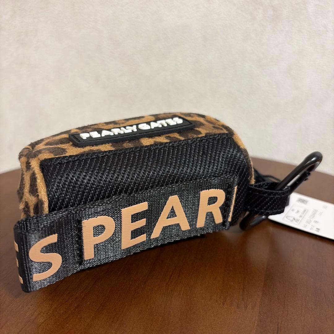 PEARLY GATES ヒョウ柄ポーチ　レオパード　ゴルフポーチ　ボールポーチ