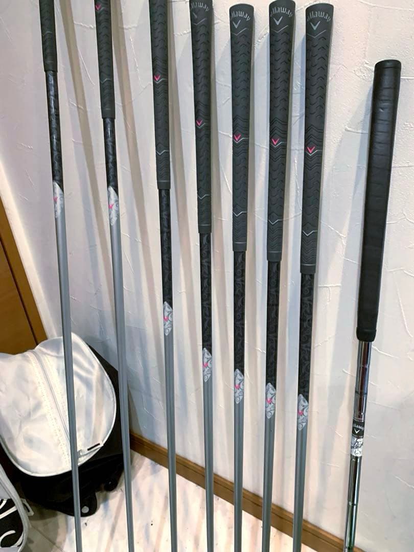 良品　キャロウェイ　ソレイユ　モノトーンカラー　レディースゴルフクラブ セット