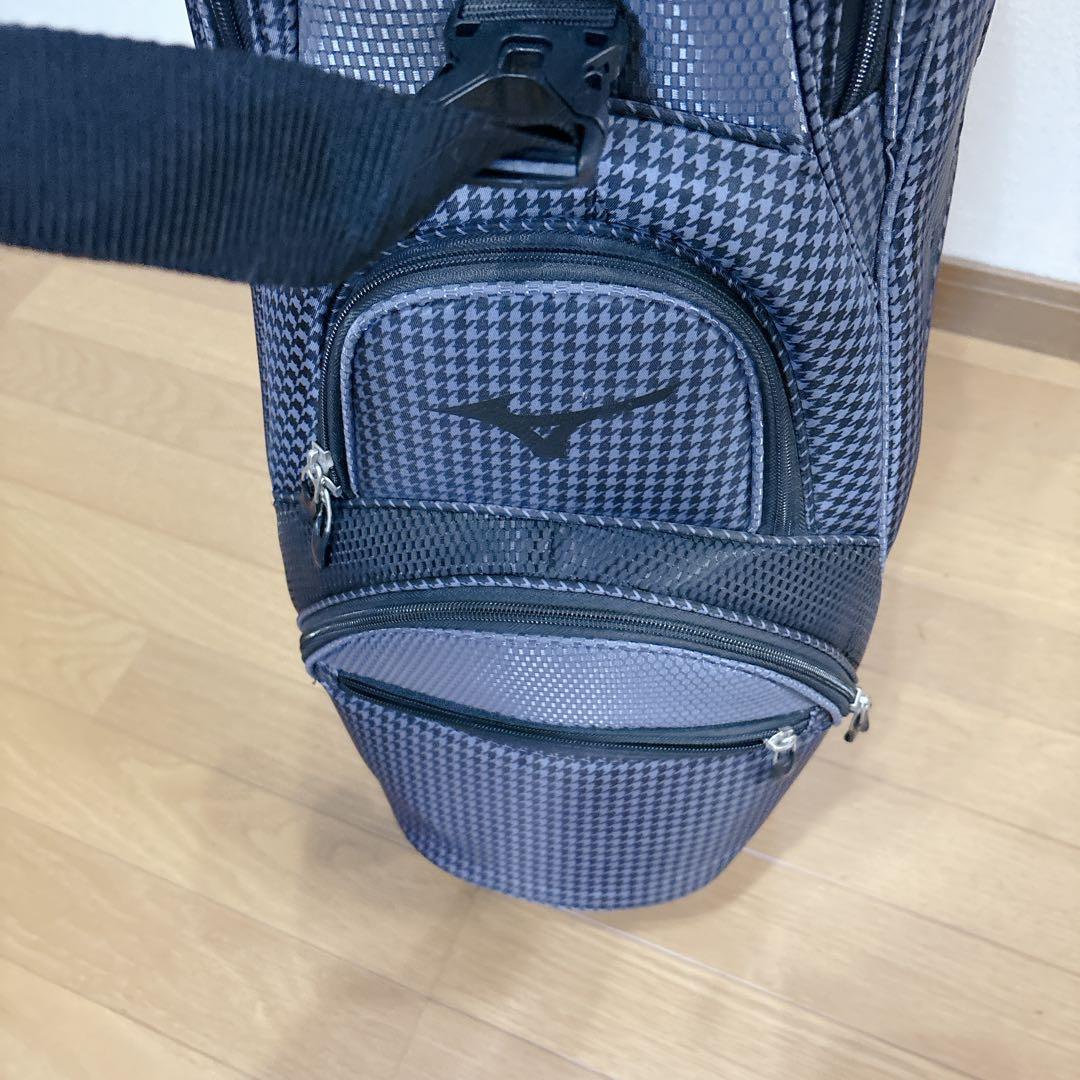 K471 MIZUNO NEXLITE チェック柄 キャディバッグ フード無し