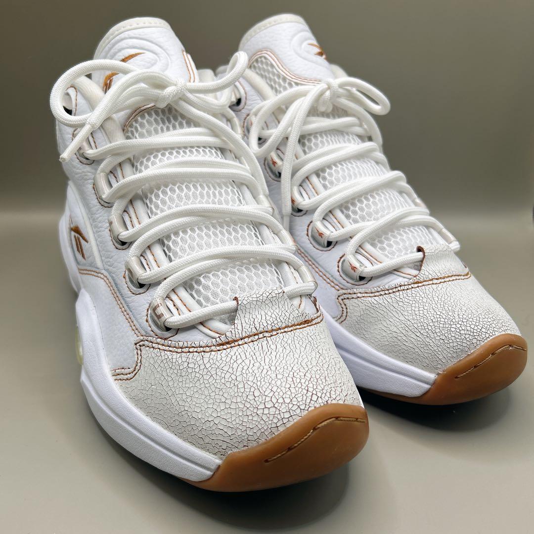 ★Reebok★QUESTION MID 27cm ホワイト ブラウン