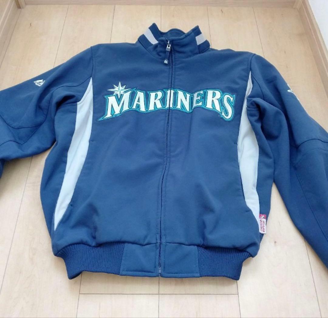 マジェスティック　MARINERS ジップアップジャケット ネイビー　M