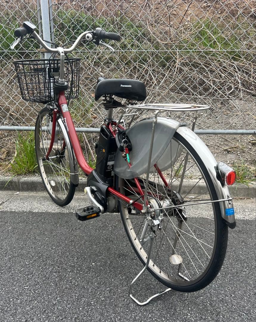 パナソニックエコナビ付き電動アシスト自転車26インチ関東圏配送可能 程度良好