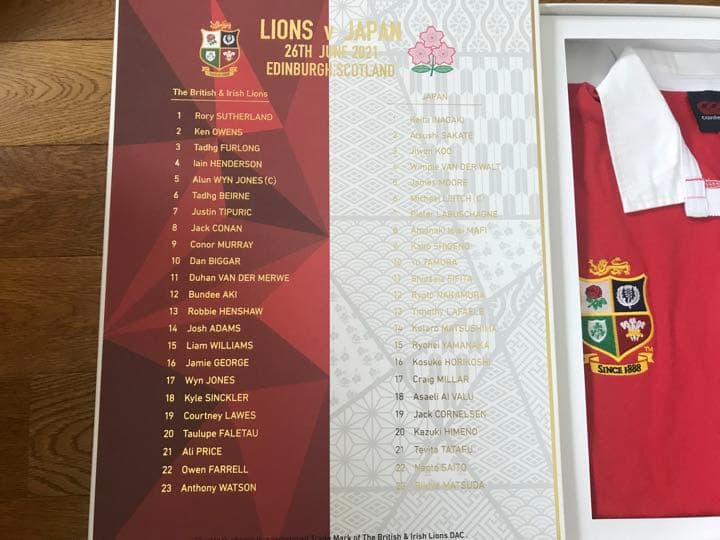 JAPAN × LIONS 記念ジャージ
