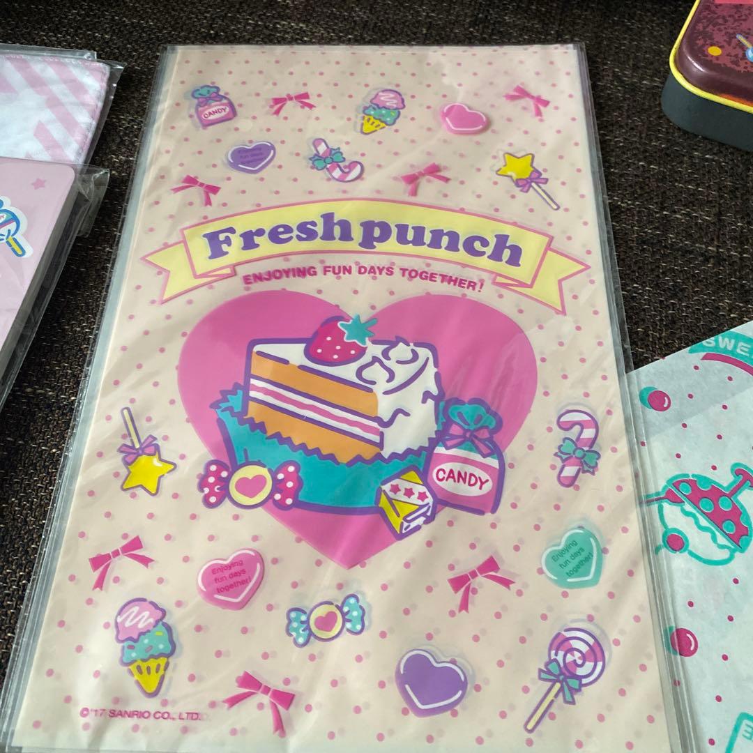 サンリオレトロ Fresh Punch メモ帳ノート 缶ペンケース まとめ売り
