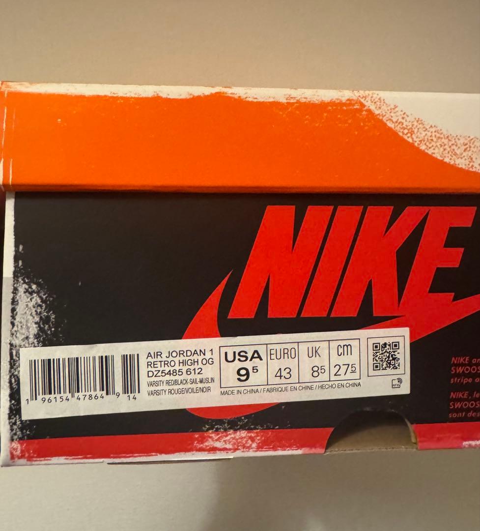 シューズ(男性用) Nike Air Jordan 1 Lost&Found 27.5 US9.5