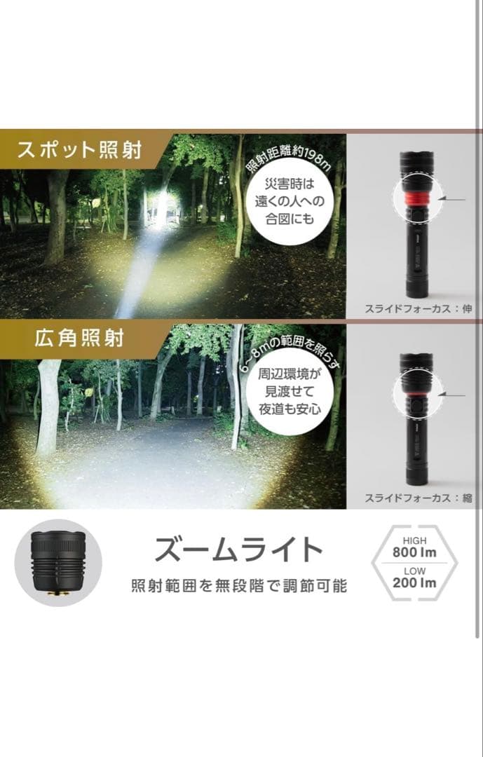 【新品】【防災】充電式LEDマルチライト マルチギミックZ Typeライト