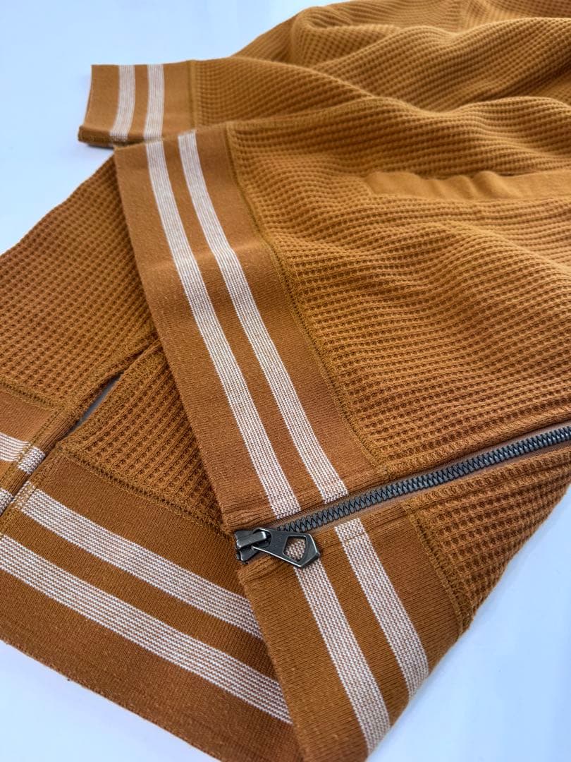 ☆AIGLE エーグル☆メンズM ワッフル　スタンド　フルジップ　オレンジ