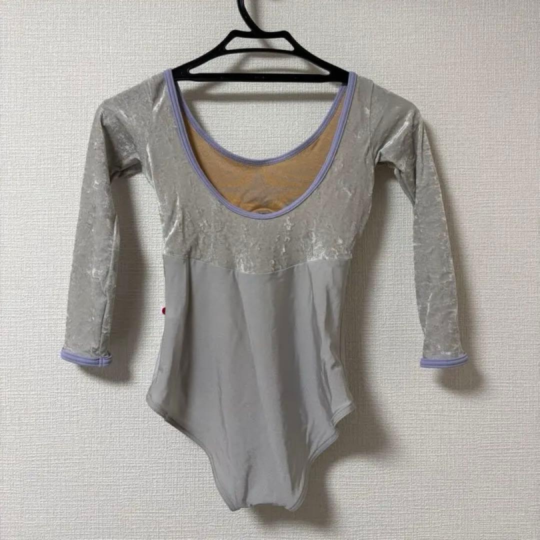 YUMIKO ベロア レオタード Sサイズ グレー
