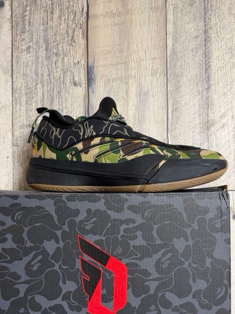 【 BAPE X ADIDAS 】DAME 9 BAPE CAMO 箱付き