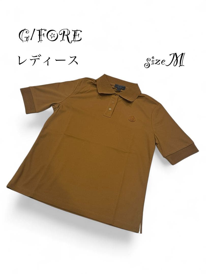 新品未使用☆韓国G/FOREジーフォアレディース半袖シャツsizeMブラウン