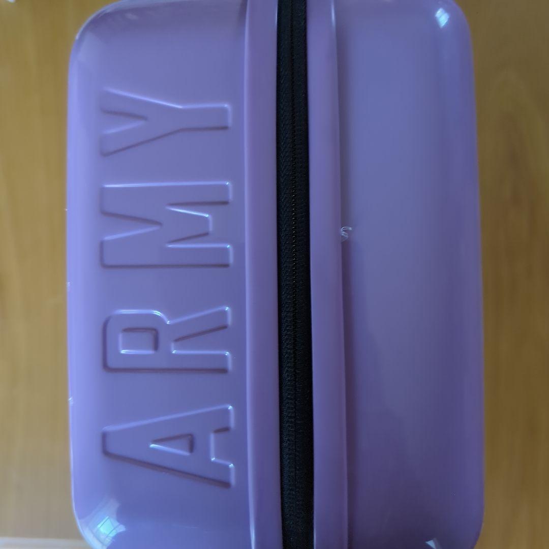 ARMY スーツケース型ポーチ 紫