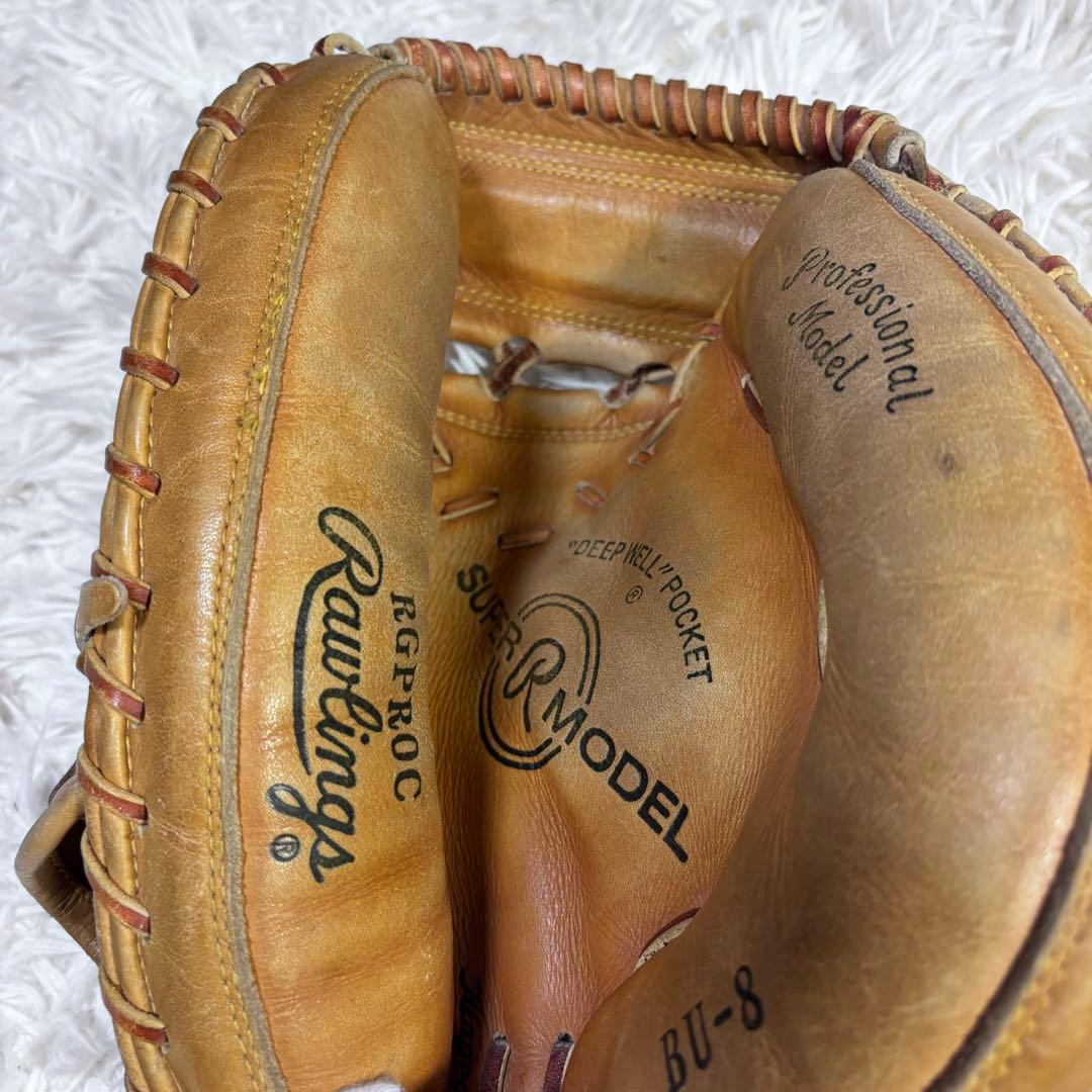 Rawlings キャッチャーミット 軟式野球 BU-8 高級レザー グローブ