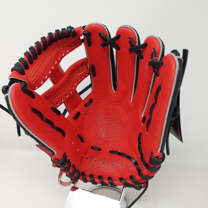 久保田スラッガー 少年軟式グローブ LT25-GJ6 J6C型 レッド×ブラック