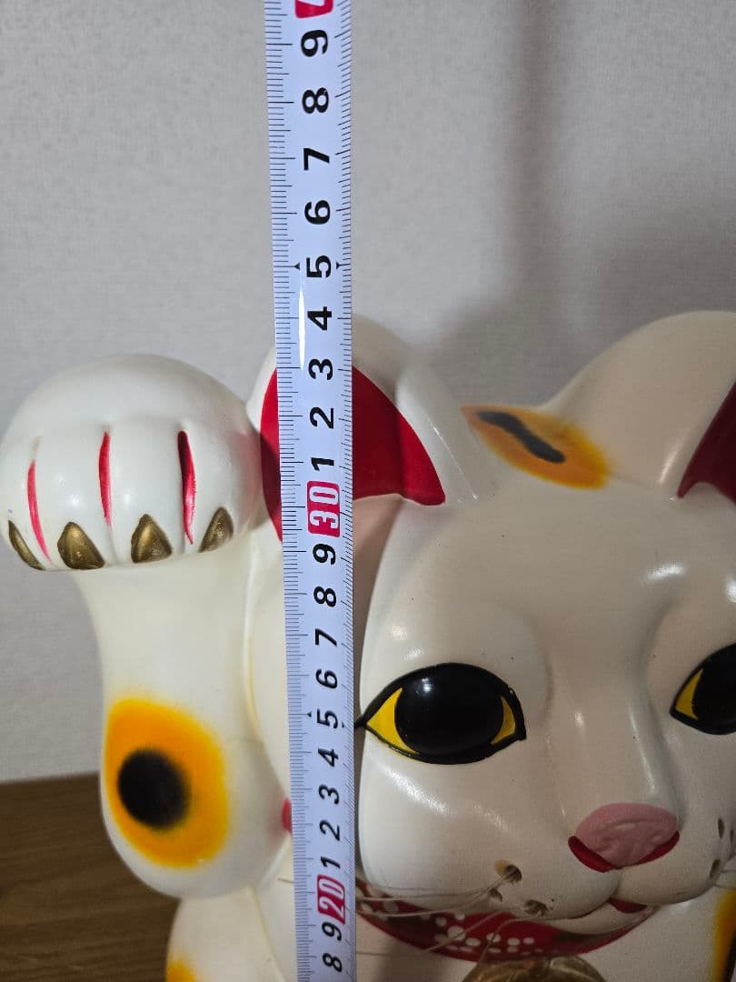 白猫　招き猫　まねきねこ　貯金箱　最終値下げ