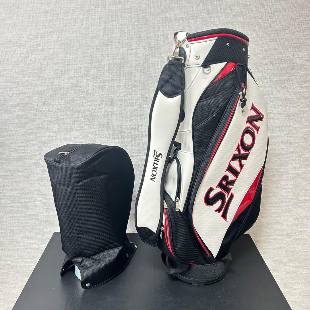 SRIXON スリクソン キャディバッグ 9型 ホワイト×ブラック×レッド