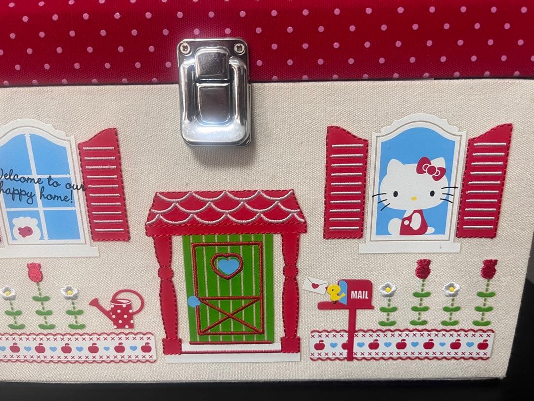 新品　サンリオ　ハローキティ　レアHELLO KITTY 家形収納　BOX