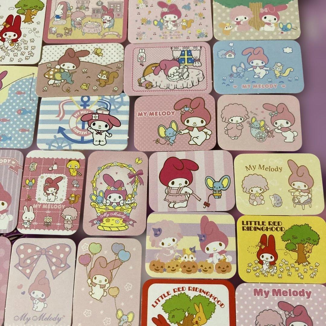 平成　My Melody フレークシール60枚セット　ダイカット入