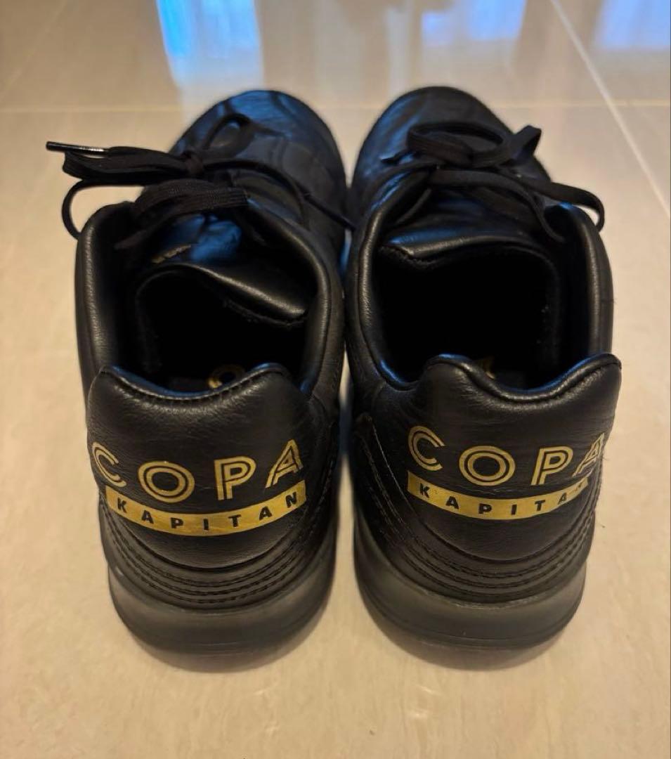 【メンズ】美品 adidas レザー サッカースパイク 黒 26.5cm
