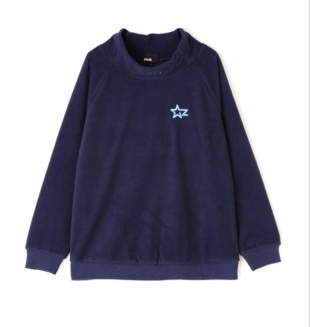 M ☆新品☆ PING フリースプルオーバー　レディース　14300円　ネイビー