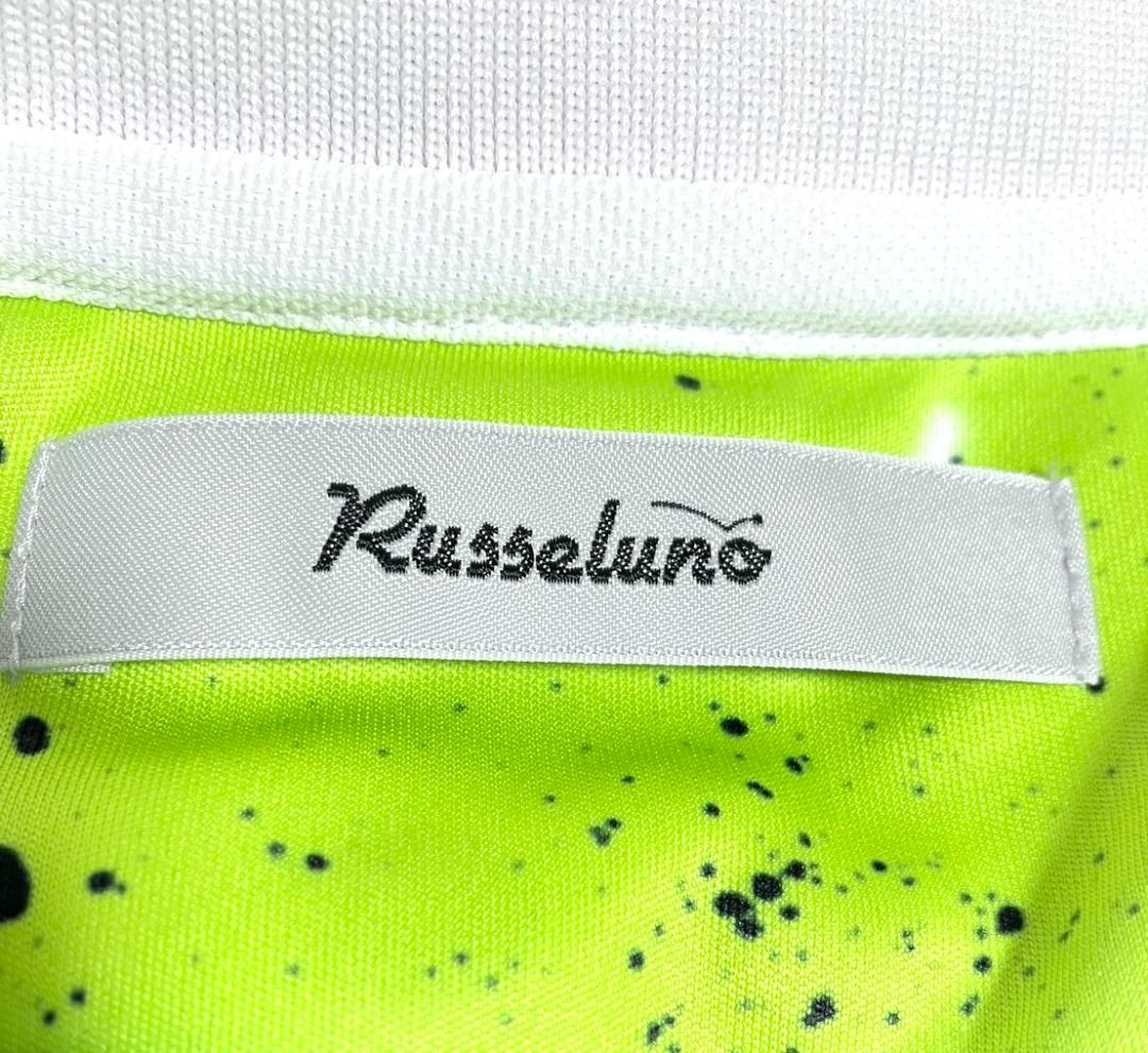 【ゆったりサイズ】ラッセルノ メンズ 半袖 ポロシャツ サイズ7 ホワイト 白