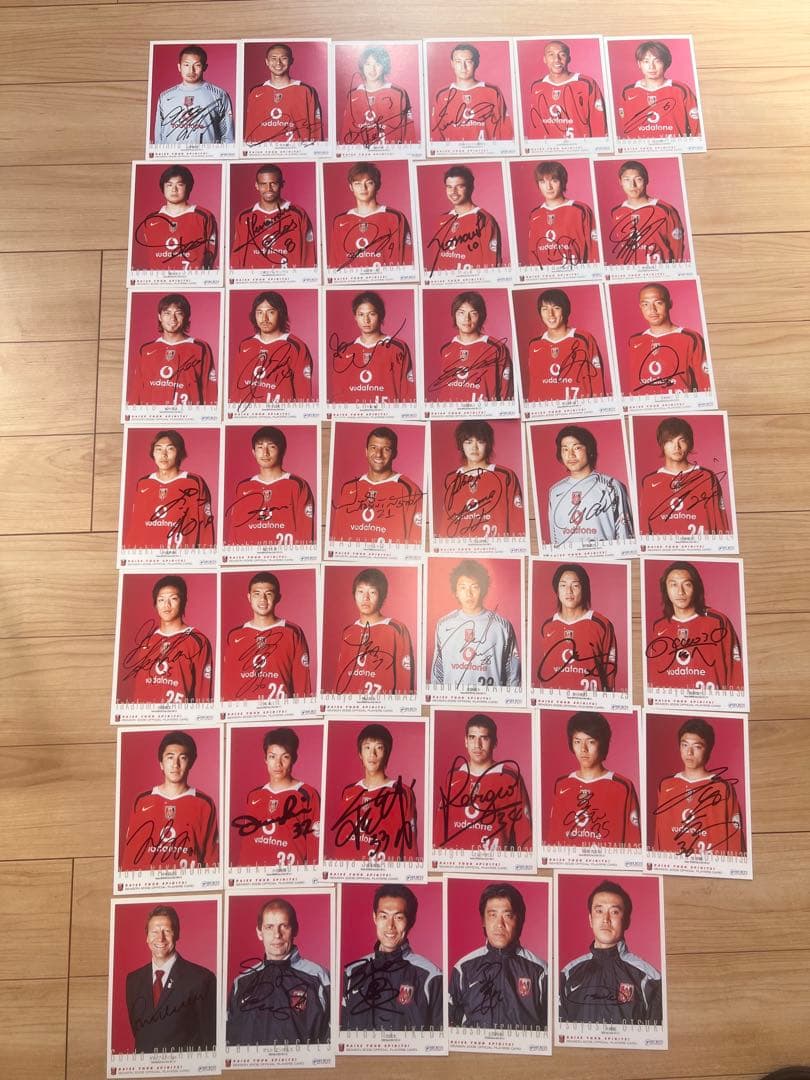 [フルセット]2006年浦和レッズ サイン入りポストカード [41枚]