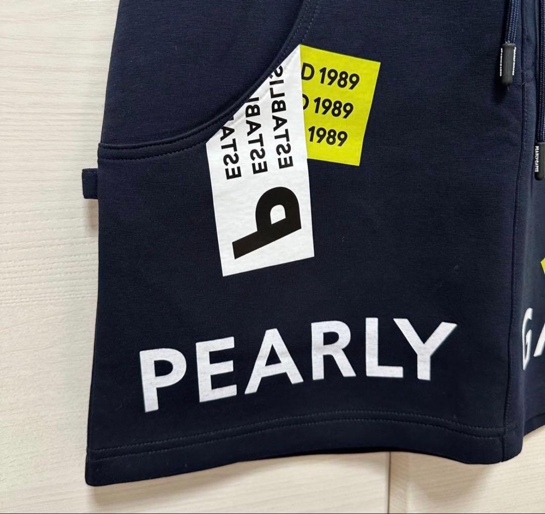 【美品】PEARLY GATES スカート ゴルフ レディース ダークネイビー