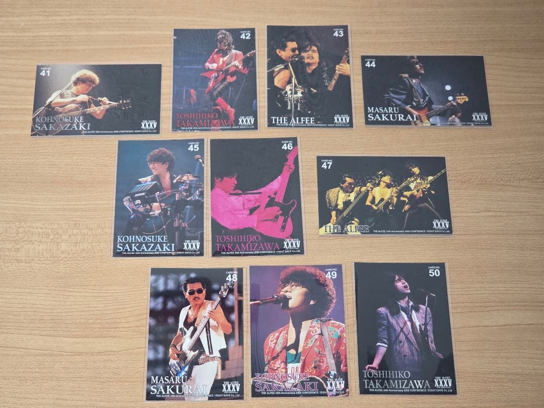 THE ALFEE 35th 2009 CONFIDENCE トレカ 10枚 ⑤