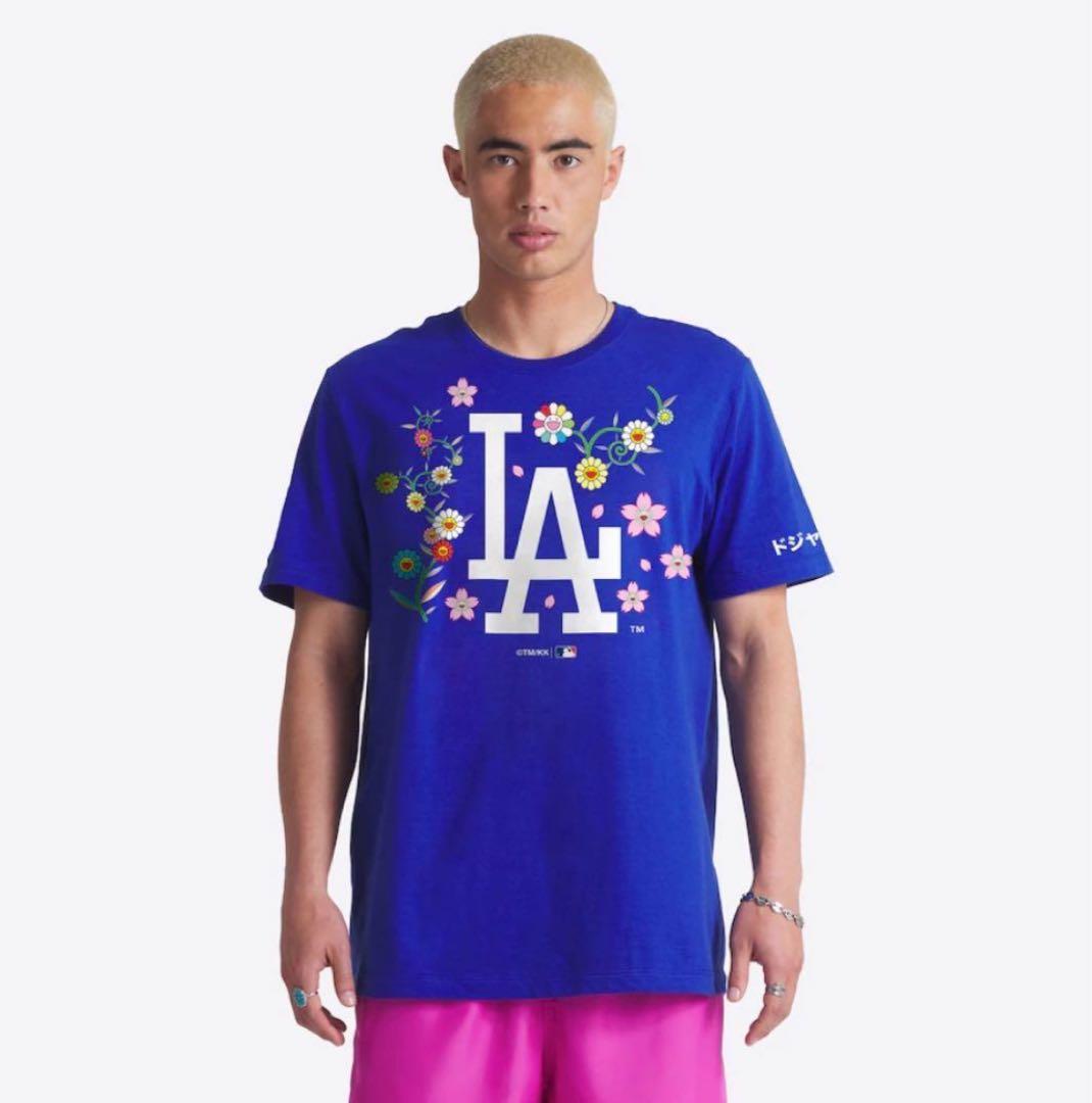限定完売品 ドジャース 村上隆 特別コラボ Tシャツ サイズL ブルー