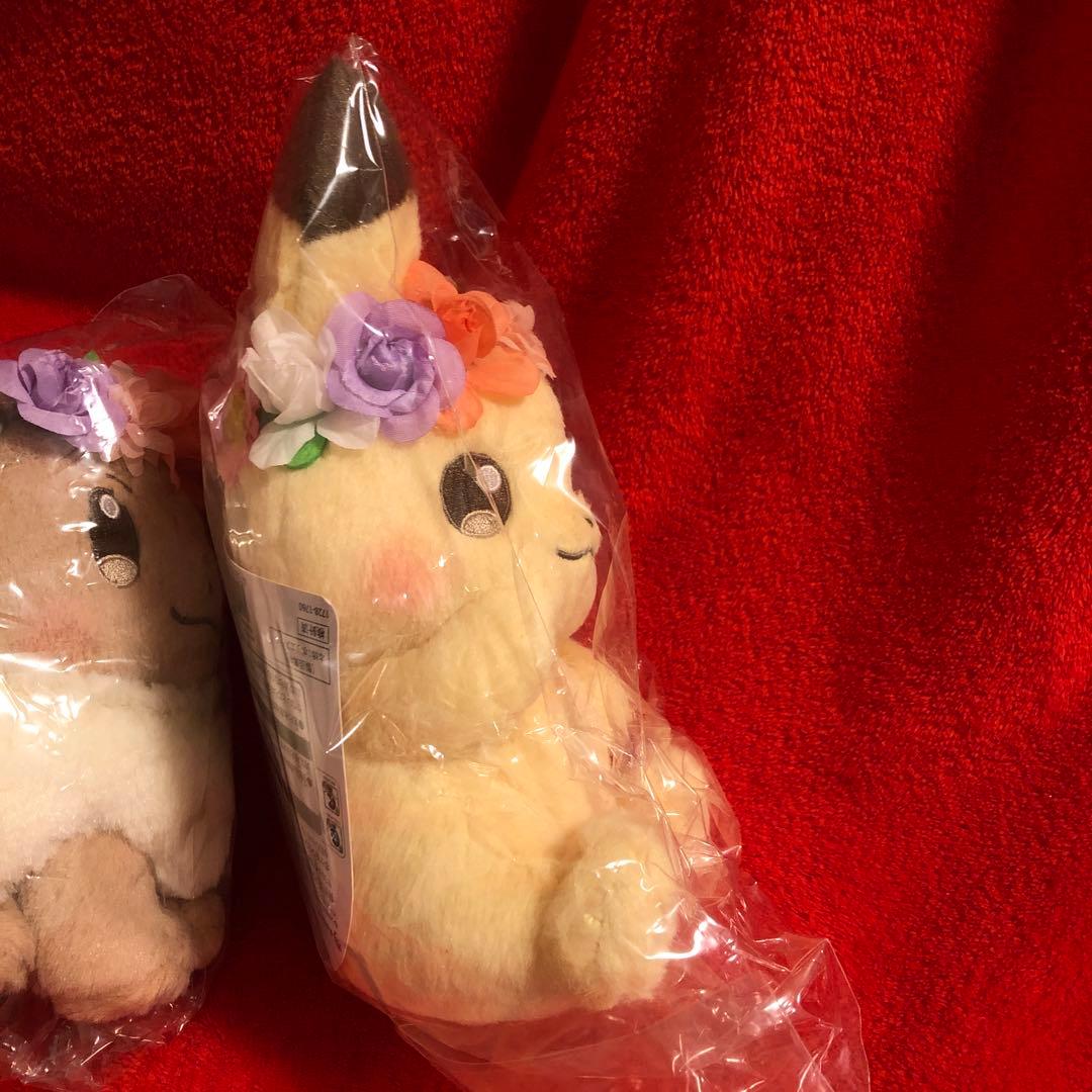 イースター　イーブイ ピカチュウ　ぬいぐるみ セット