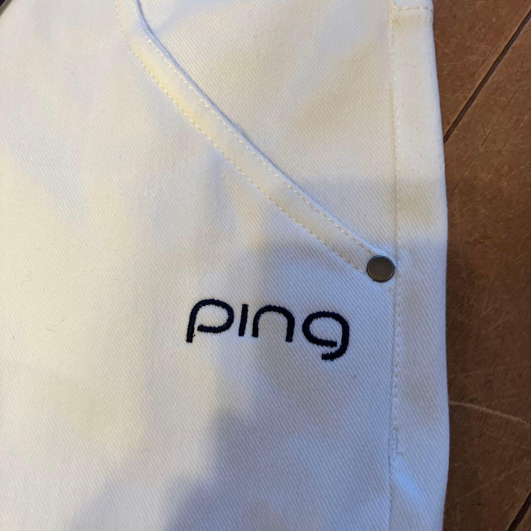 のんのんさん専用 ping レディースゴルフパンツ L ホワイト