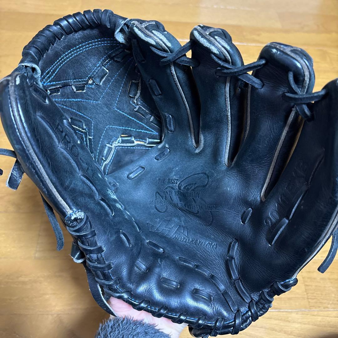 ハタケヤマ　硬式グローブ　投手用　ブラック