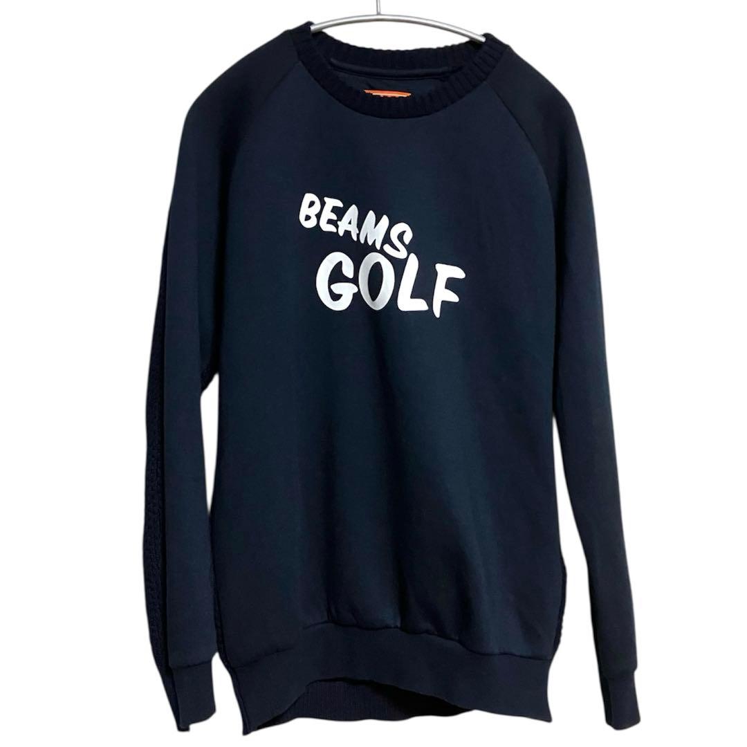 BEAMS GOLF ニットトレーナー ネイビー