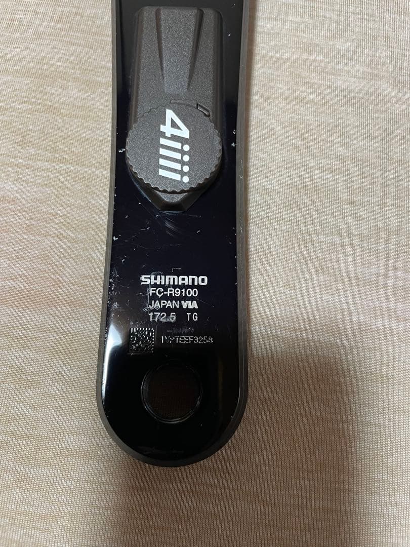 パワーメーター　4iiii シマノ FC-R9100クランク長172.5 TG