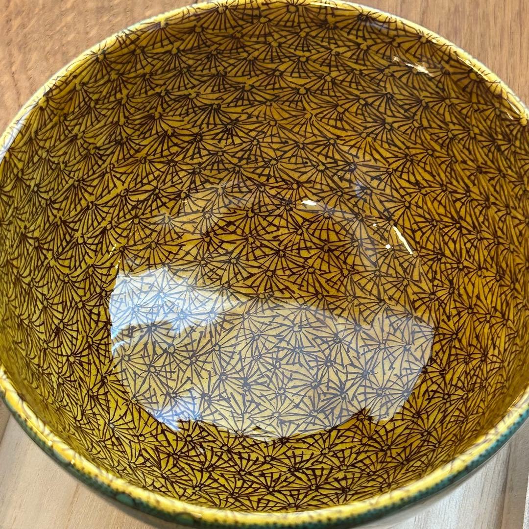 九谷焼　富士山　抹茶茶碗