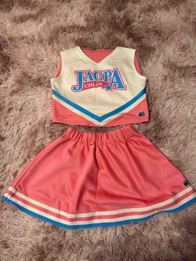 JACPA チアリーディングウェア セット⭐︎ヘアゴム、ポンポンつき！