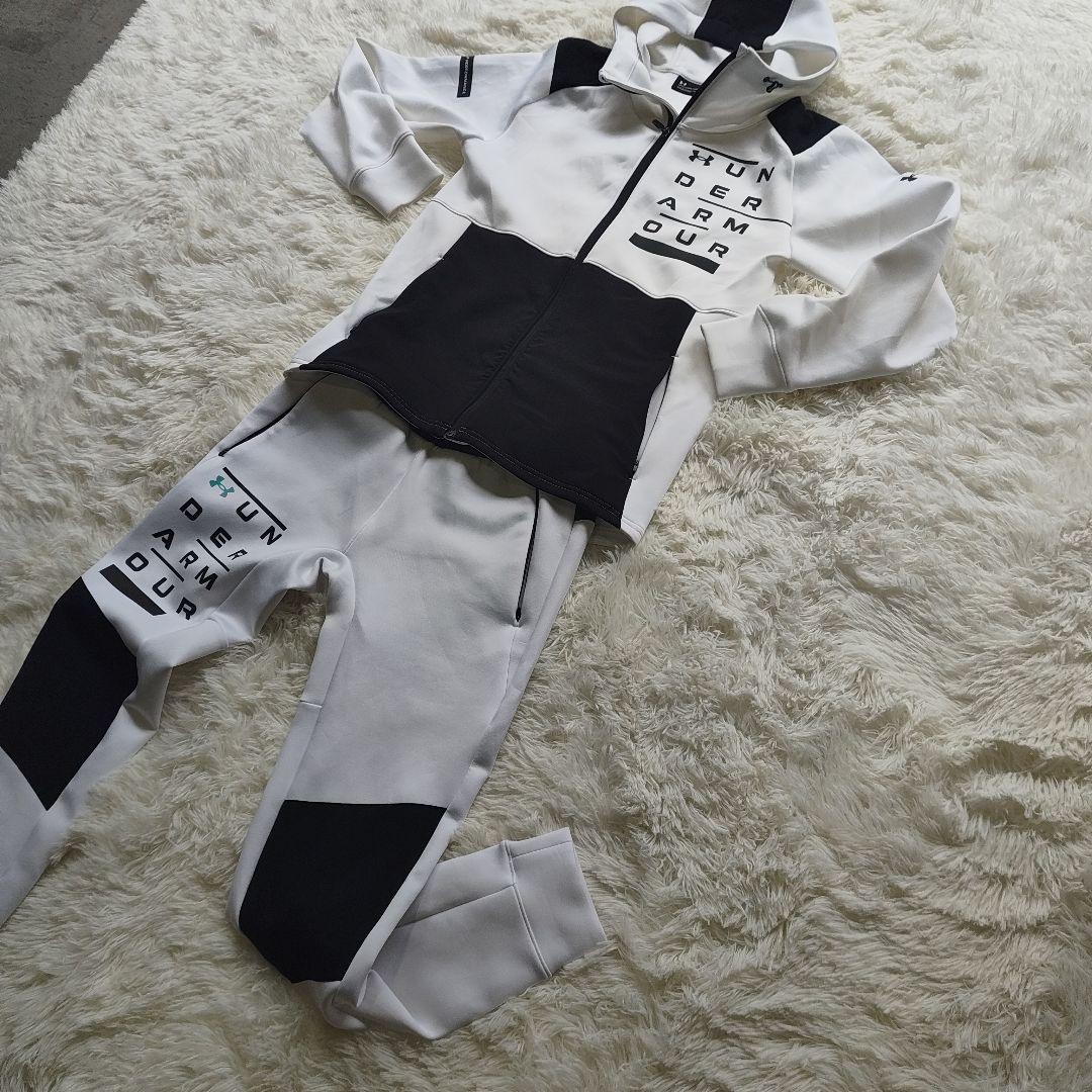新庄選手　UNDER ARMOUR ジャージ上下セット ホワイト/ブラック