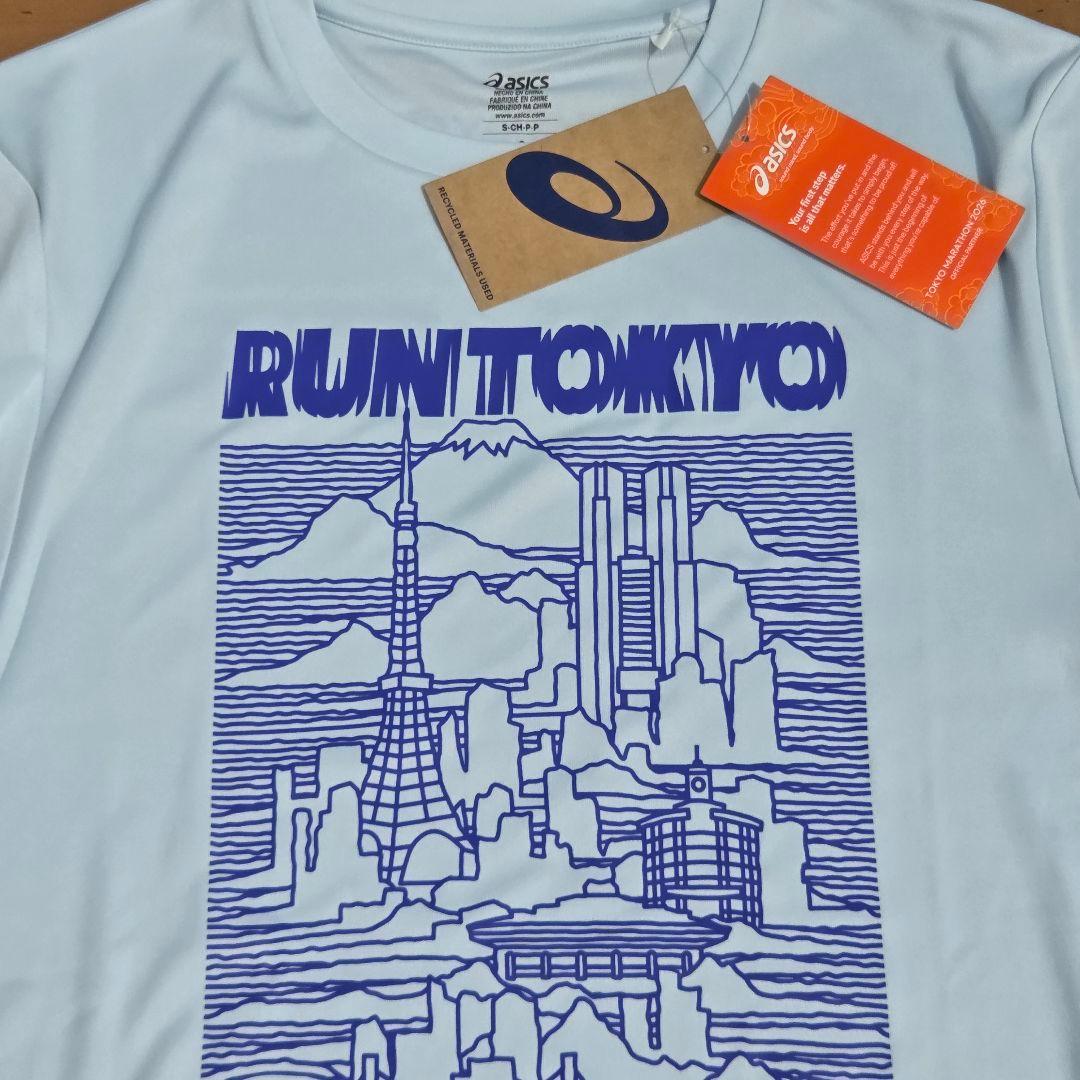 asics 東京マラソン2026 Tシャツ海外サイズS